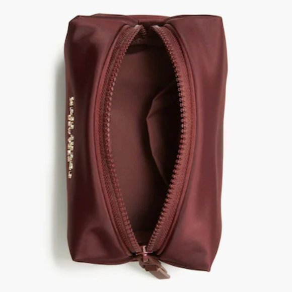 Kate Spade Everything Puffy Merlot Medium Cosmetic Case - Picture 4 of 10